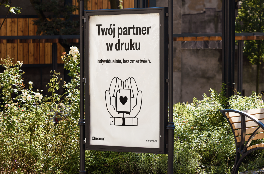 Twój partner w druku. Plakat Chroma